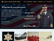 Tablet Screenshot of claytonsheriff.com